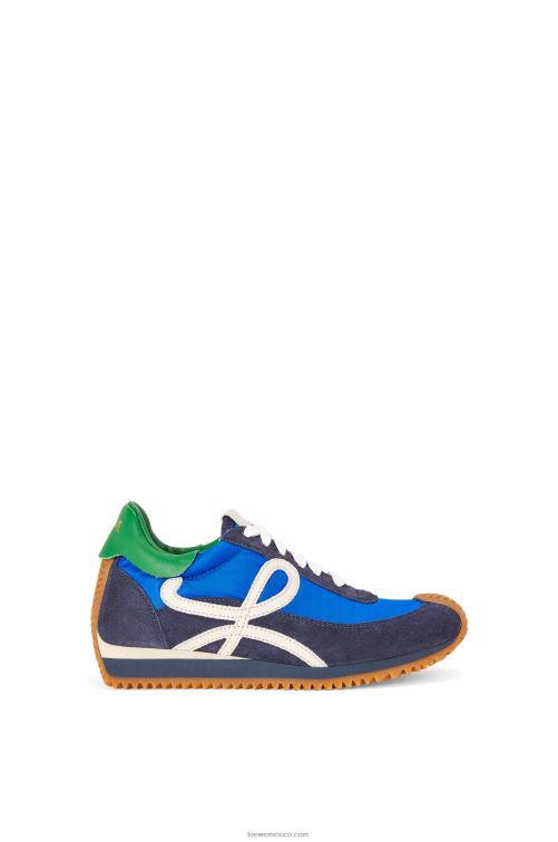 azul rey/azul marino runner flow de nailon y ante Loewe R8J8Z653 mujer