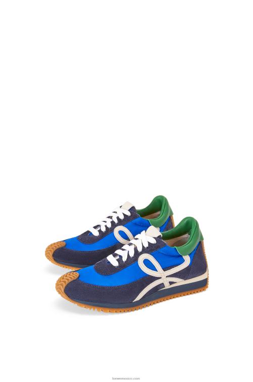 azul rey/azul marino runner flow de nailon y ante Loewe R8J8Z653 mujer