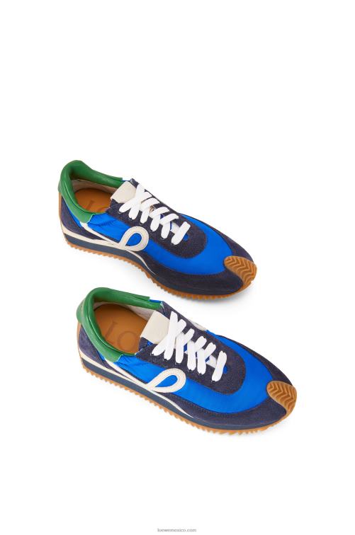 azul rey/azul marino runner flow de nailon y ante Loewe R8J8Z653 mujer
