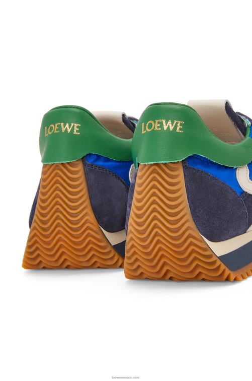 azul rey/azul marino runner flow de nailon y ante Loewe R8J8Z653 mujer