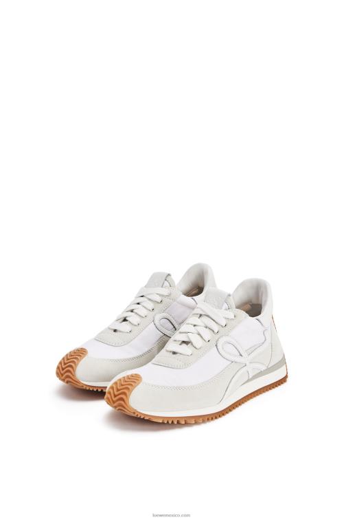 blanco runner flow de ante y nailon Loewe R8J8Z643 mujer