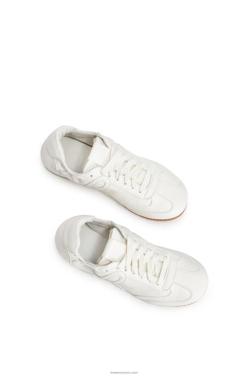 blanco suave corredor de ballet en piel de cordero Loewe R8J8Z655 mujer