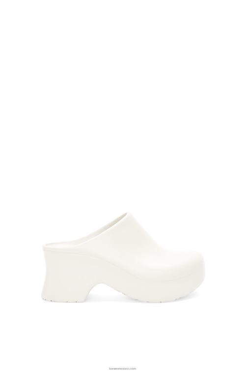 blanco zueco terra foam de gomaespuma ligera Loewe R8J8Z748 mujer