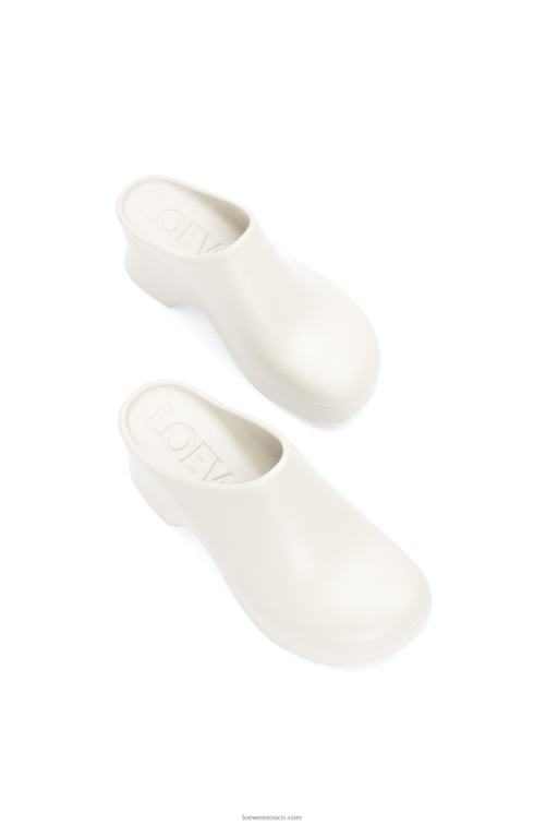 blanco zueco terra foam de gomaespuma ligera Loewe R8J8Z748 mujer