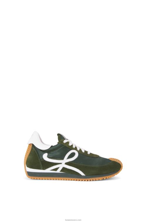 bosque verde runner flow de ante y nailon Loewe R8J8Z647 mujer
