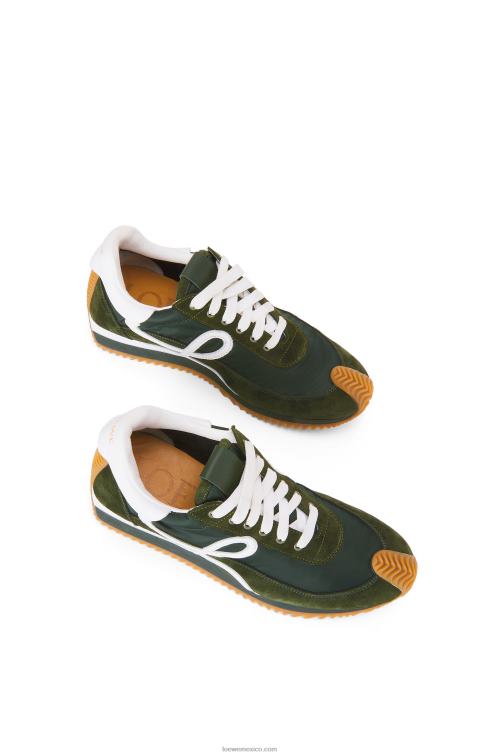 bosque verde runner flow de ante y nailon Loewe R8J8Z647 mujer