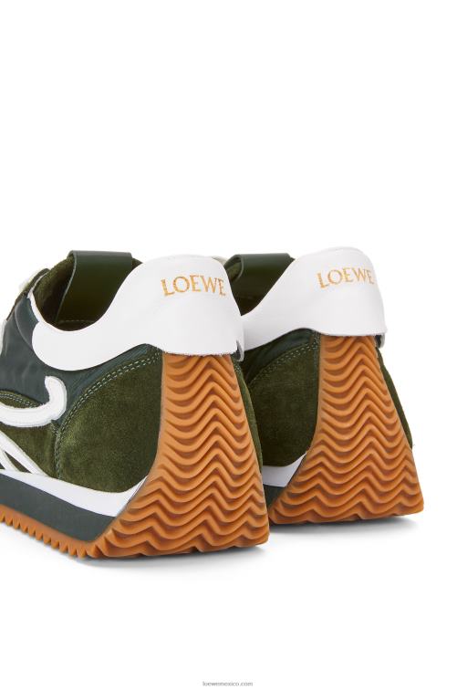 bosque verde runner flow de ante y nailon Loewe R8J8Z647 mujer
