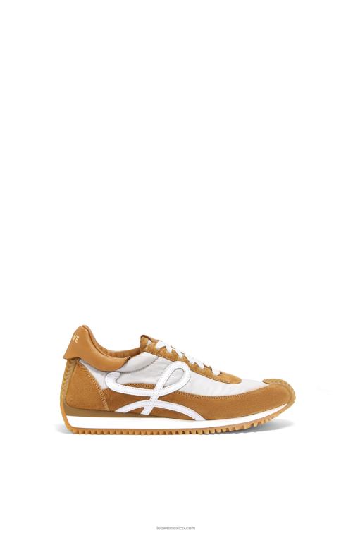 bronceado/gris runner flow de ante y nailon Loewe R8J8Z646 mujer