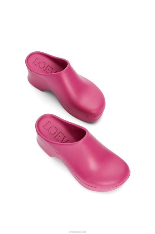 hortensia rosa zueco terra foam de gomaespuma ligera Loewe R8J8Z752 mujer