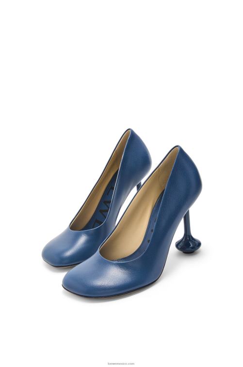 mezclilla cruda bomba de juguete en piel de cabra Loewe R8J8Z726 mujer