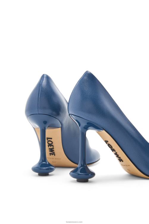 mezclilla cruda bomba de juguete en piel de cabra Loewe R8J8Z726 mujer
