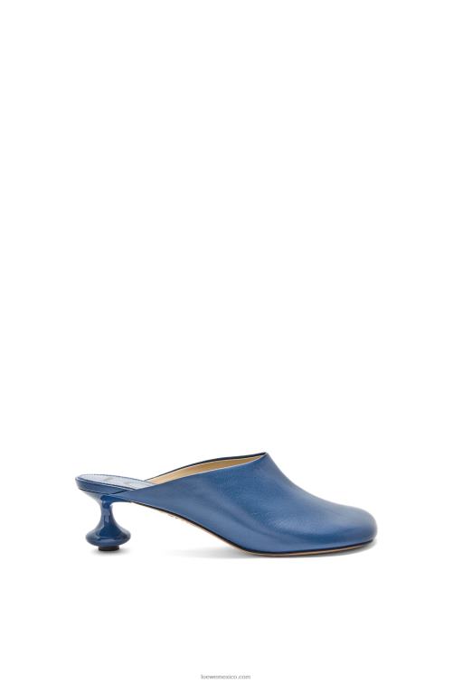 mezclilla cruda mule de juguete en piel de cabra Loewe R8J8Z724 mujer