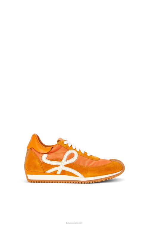 naranja cobre runner flow de ante y nailon Loewe R8J8Z648 mujer