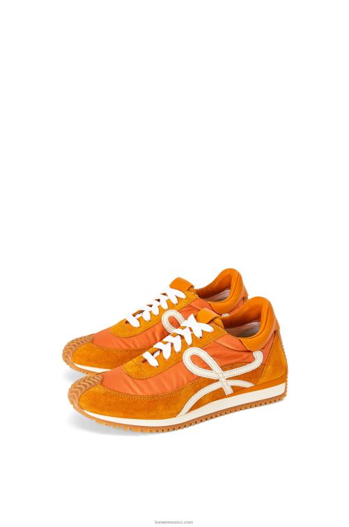 naranja cobre runner flow de ante y nailon Loewe R8J8Z648 mujer