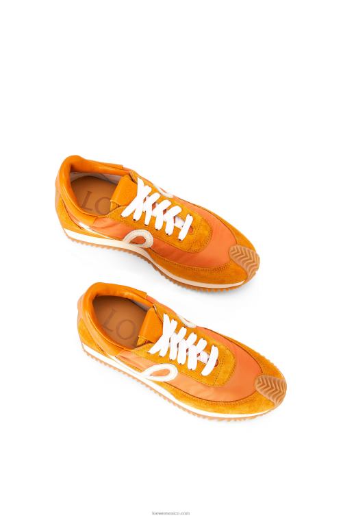 naranja cobre runner flow de ante y nailon Loewe R8J8Z648 mujer