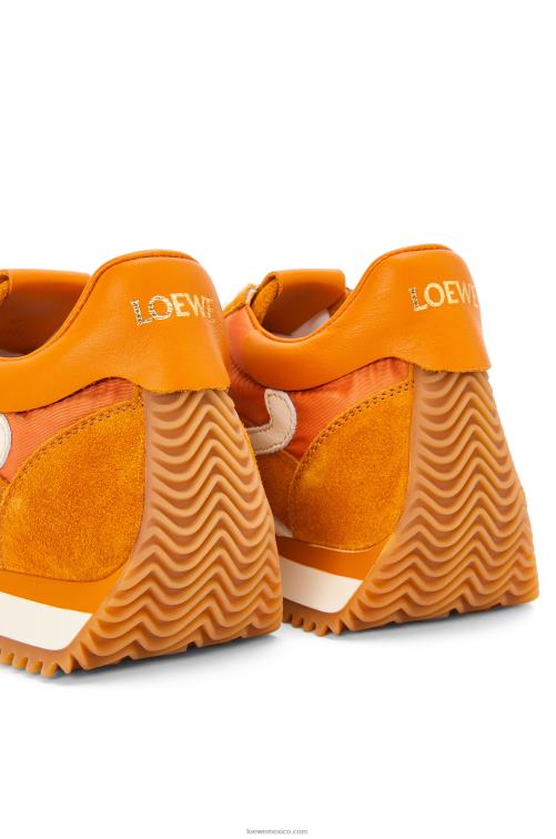 naranja cobre runner flow de ante y nailon Loewe R8J8Z648 mujer