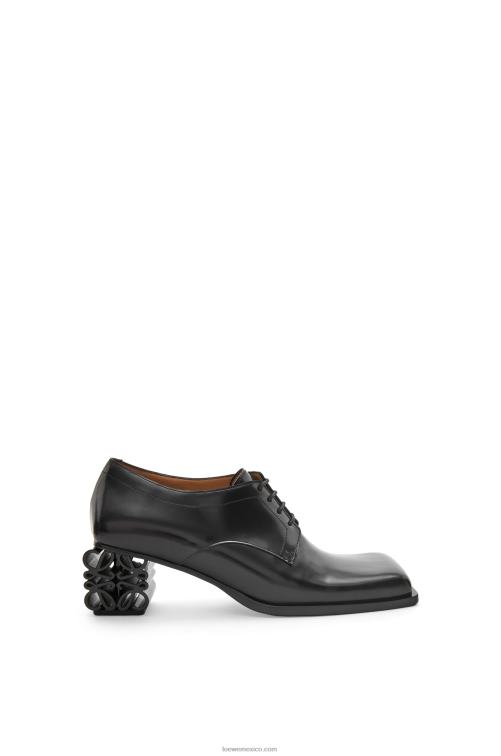 negro Zapatos brogue con anagrama en piel de becerro Loewe R8J8Z768 mujer