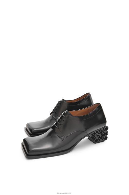 negro Zapatos brogue con anagrama en piel de becerro Loewe R8J8Z768 mujer