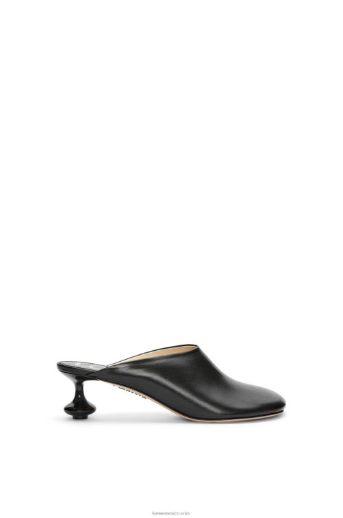 negro mule de juguete en piel de cabra Loewe R8J8Z739 mujer