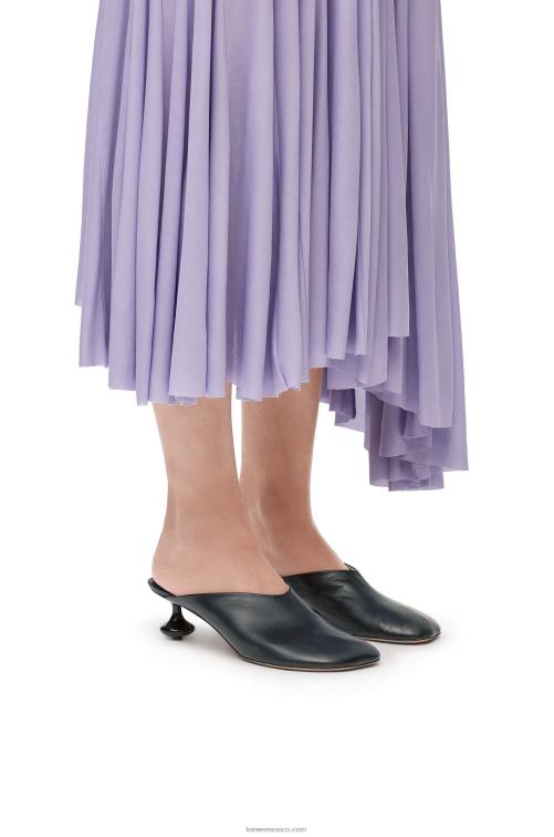 negro mule de juguete en piel de cabra Loewe R8J8Z739 mujer