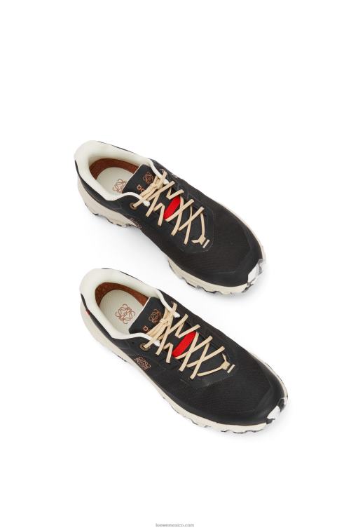negro zapatilla de running cloudventure de nailon Loewe R8J8Z636 mujer