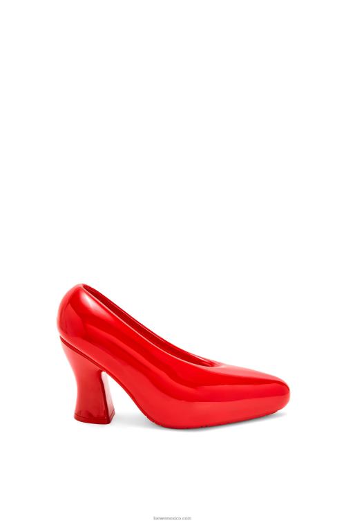rojo brillante bomba de espuma lacada comic en goma espuma ligera Loewe R8J8Z733 mujer