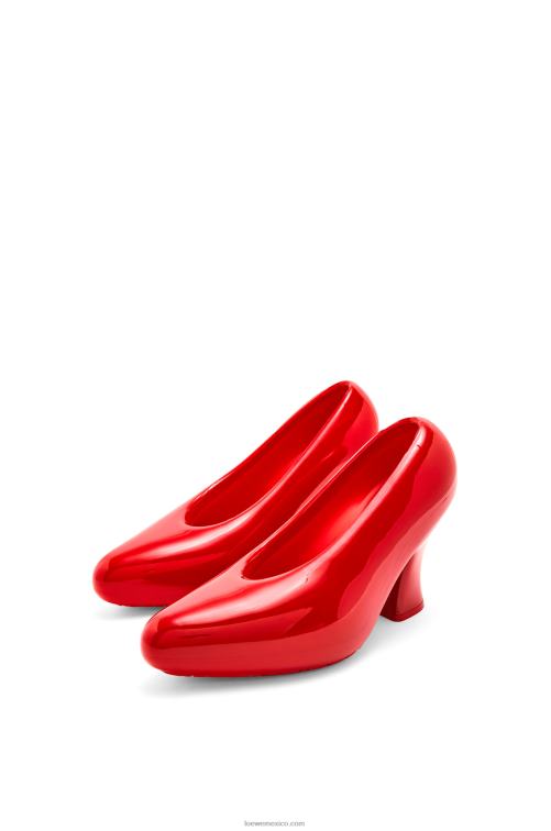 rojo brillante bomba de espuma lacada comic en goma espuma ligera Loewe R8J8Z733 mujer